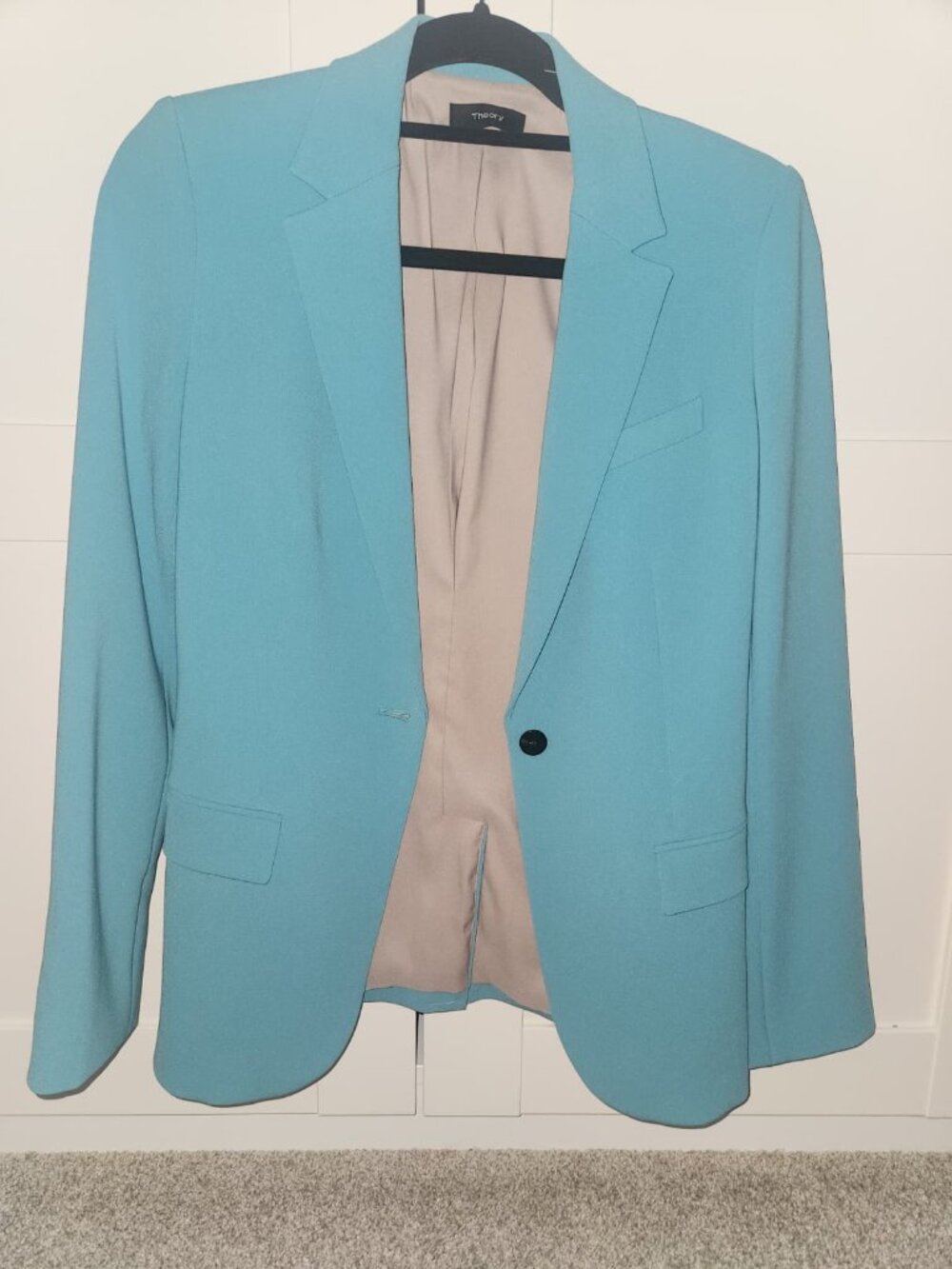 Theory Staple Blazer in Admiral Crepe - Light Blue- Size 2 - Excellent condition